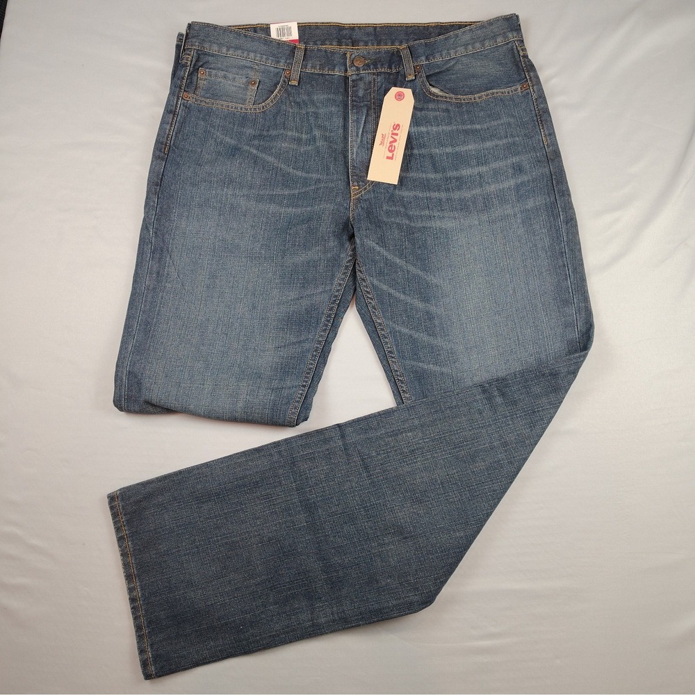 Levi's 559 Jeans Men's 38x36 Big & Tall Relaxed Straight NWT Medium Wash Denim